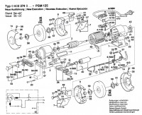 Bosch 0 603 274 003 Psm 125 Bench Grinder 220 V / Eu Spare Parts